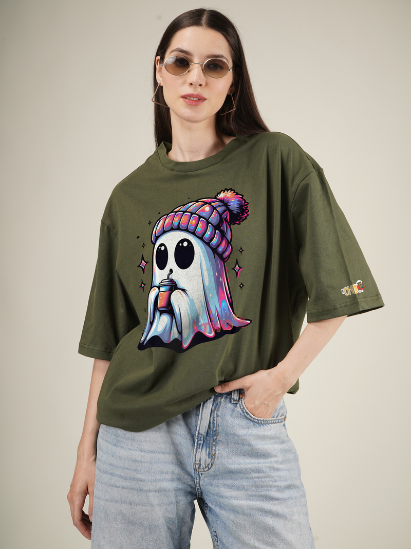 Winter Ghost Graphic | Oversized T-Shirt