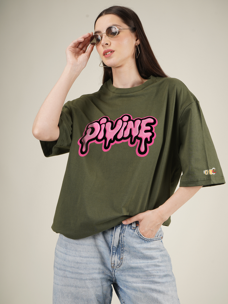 Drippy Divine Graphic | Oversized T-Shirt