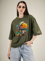 Sifi Raptile Graphic | Oversized T-Shirt