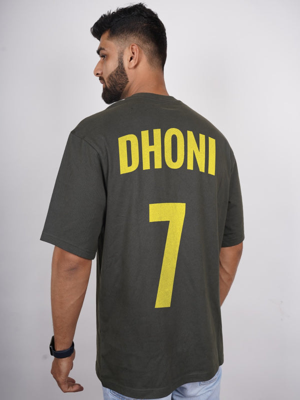 Dhoni 7 Graphic | Oversized T-Shirt