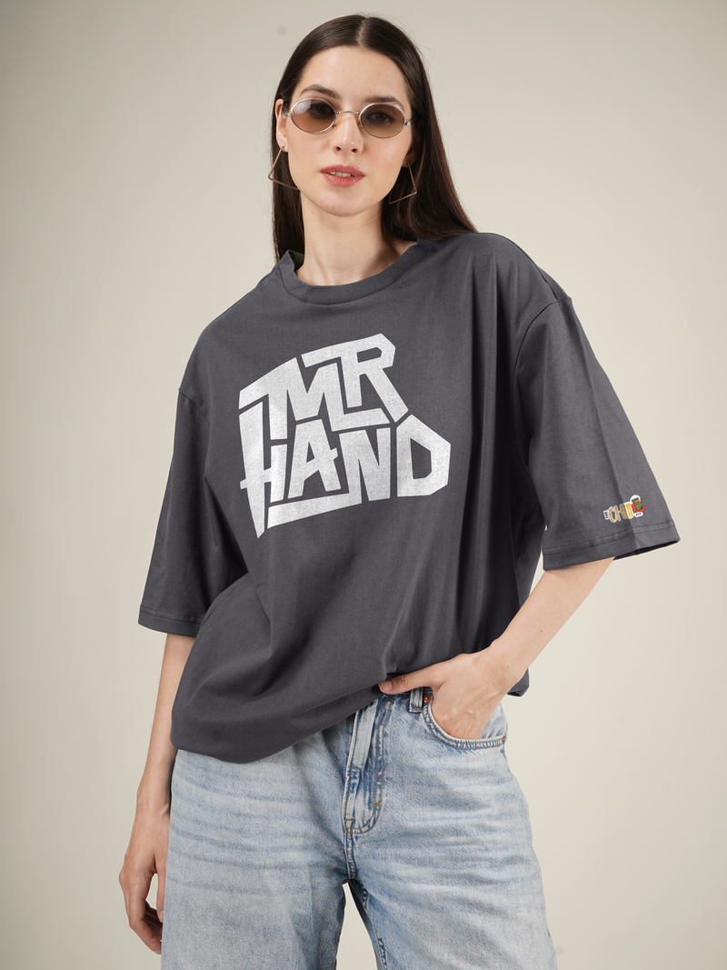 Mr Hand  Graphics | Oversized T-Shirt
