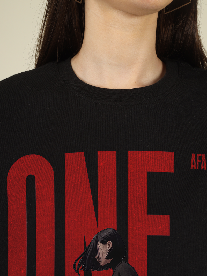 One Step Afanke Graphics | Oversized T-Shirt
