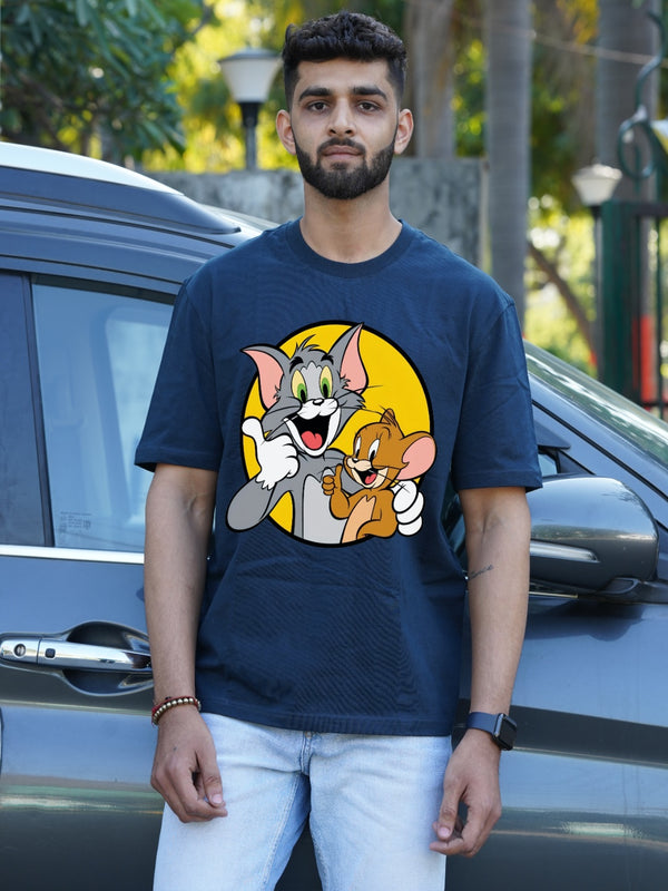 Tom & Jerry Chill Graphic| Oversized T-Shirt