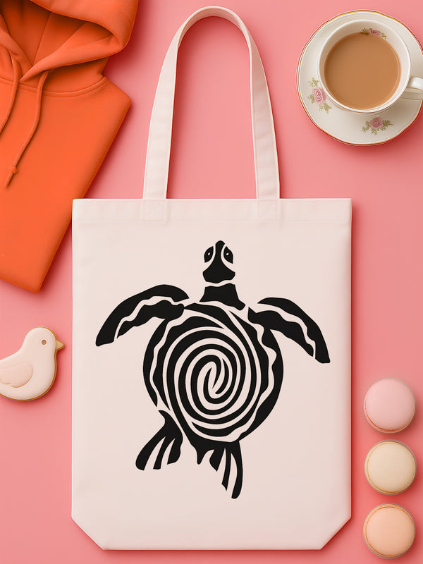 Spiral Shell Sea Turtle | Tote Bag