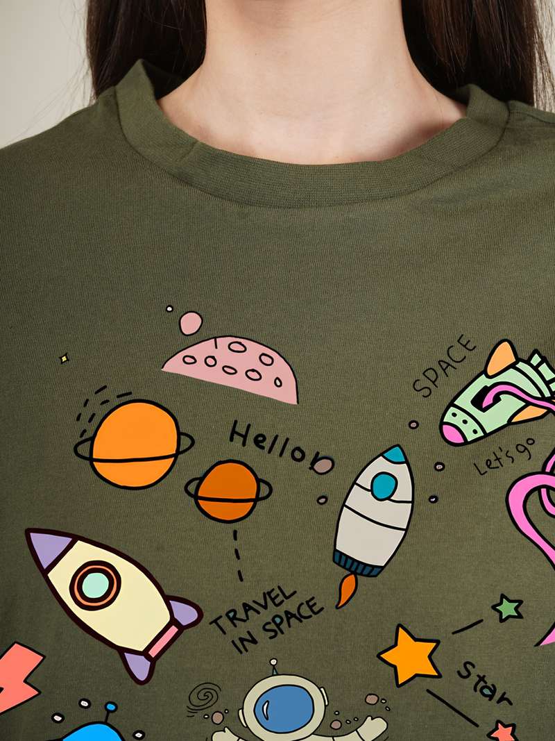 Space Junk Graphic | Oversized T-Shirt