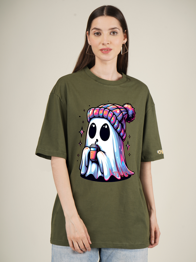 Winter Ghost Graphic | Oversized T-Shirt