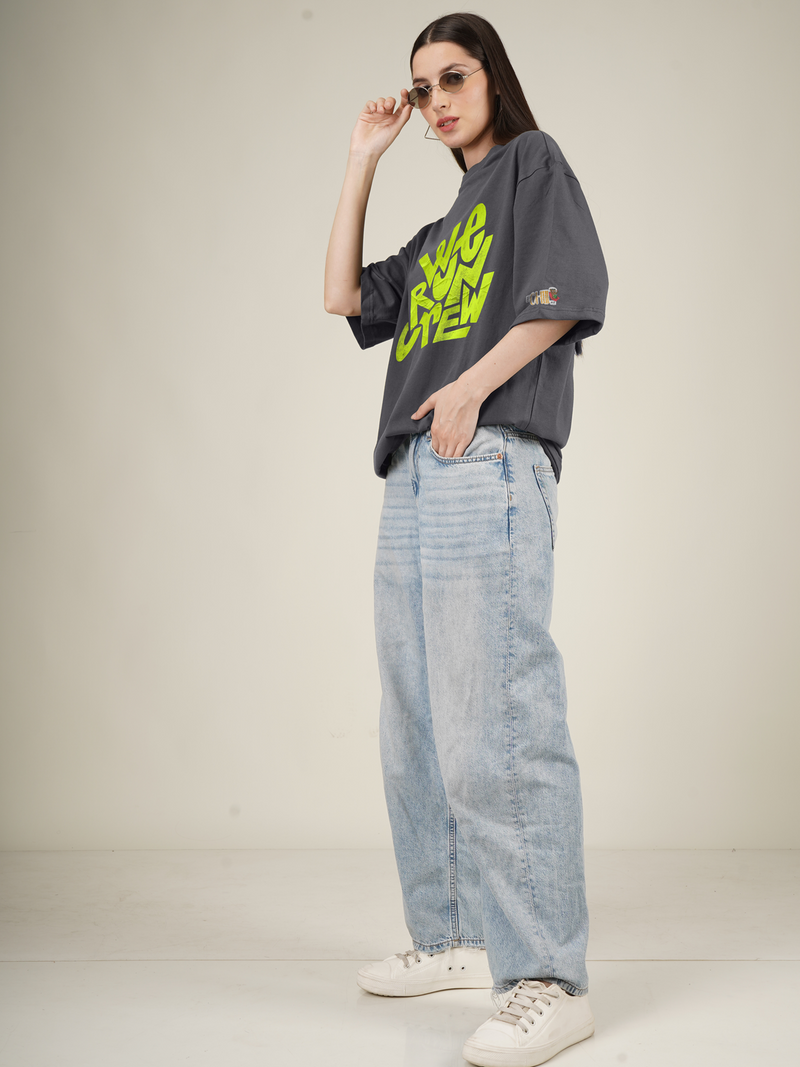 We run crew  Graphics | Oversized T-Shirt