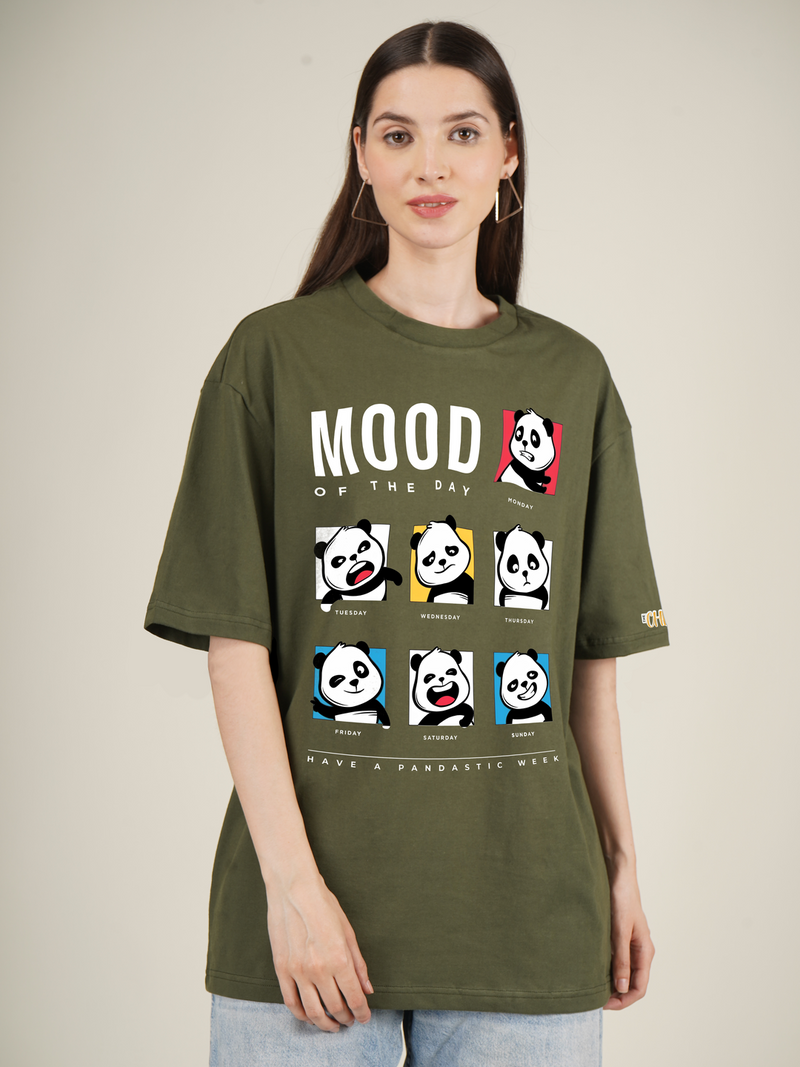 7 Days of Mood Graphic | Oversized T-Shirt