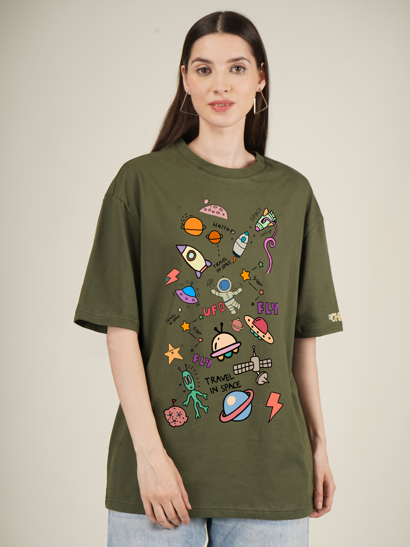 Space Junk Graphic | Oversized T-Shirt