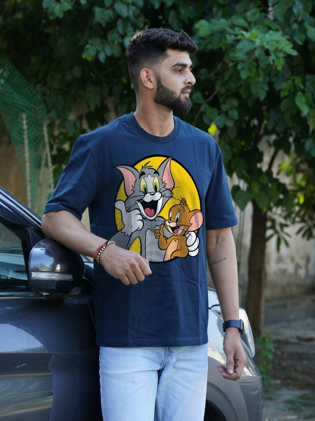 Tom & Jerry Chill Graphic| Oversized T-Shirt