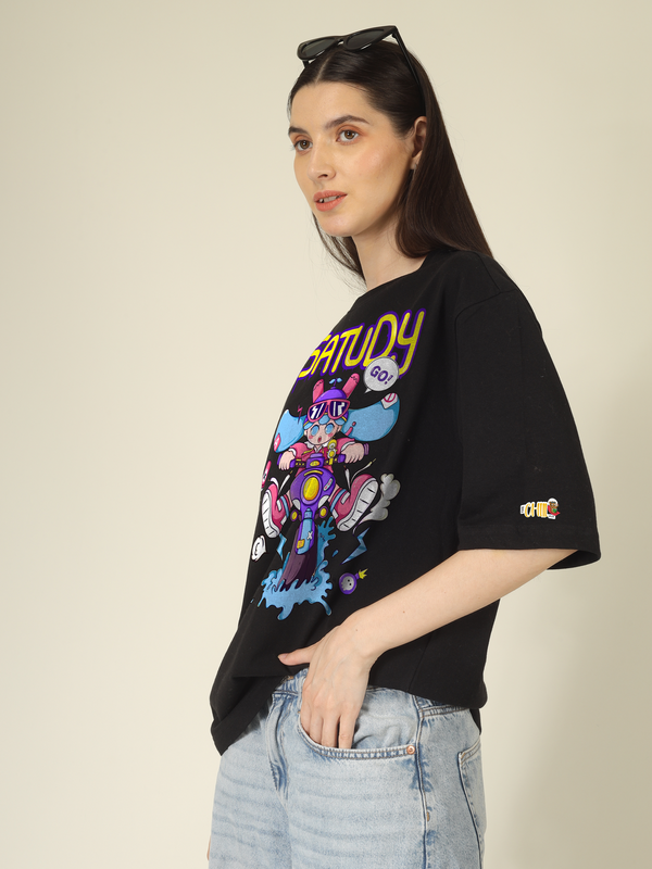 Satudy Rider Splash Graphics | Oversized T-Shirt