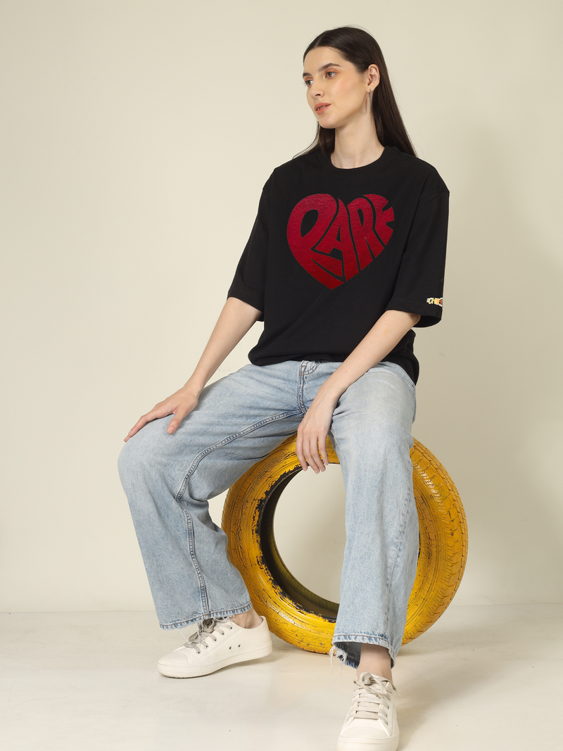 Rare love Graphics | Oversized T-Shirt