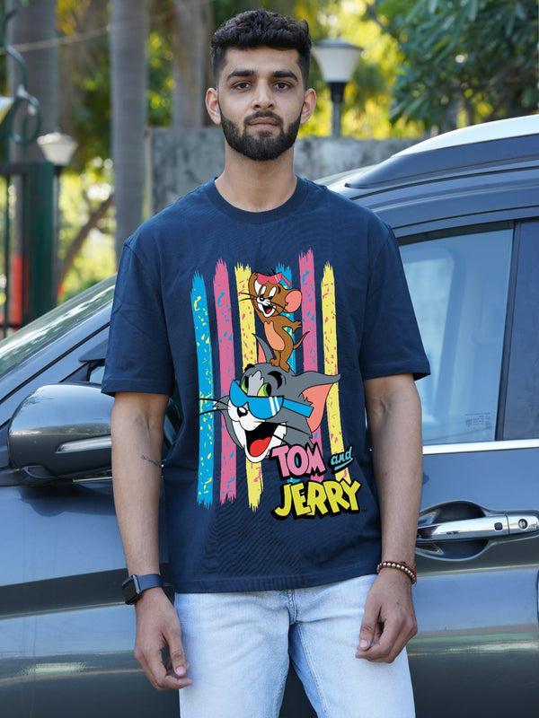 Tom & Jerry Cool Cat & Mouse | Oversized T-Shirt