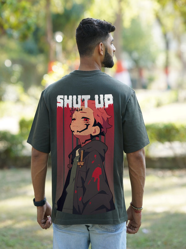 Shut Up Anime Graphic | Oversized T-Shirt