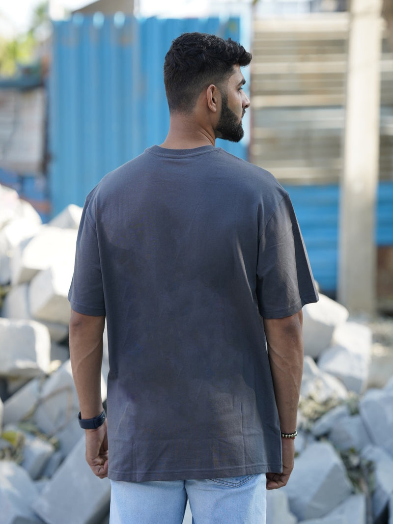 Skull Always Happy  | Oversized Graphic T-Shirt