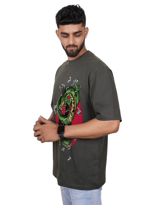 Jade Dragon | Oversized Graphic T-Shirt
