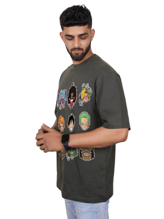 Anime Chibi Characters | Oversized T-Shirt