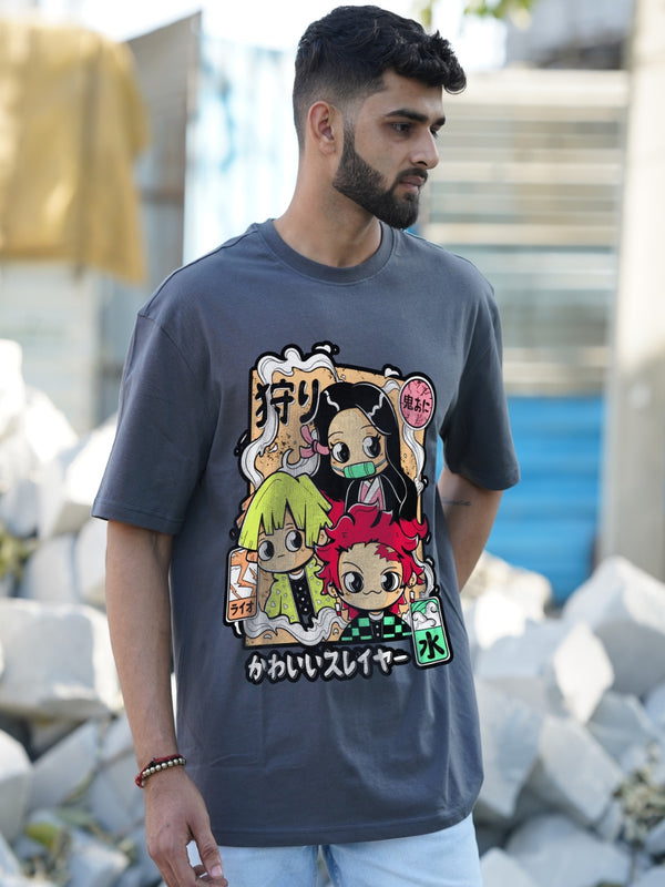 Nezuko's Demonic Charm Graphic | Oversized T-Shirt
